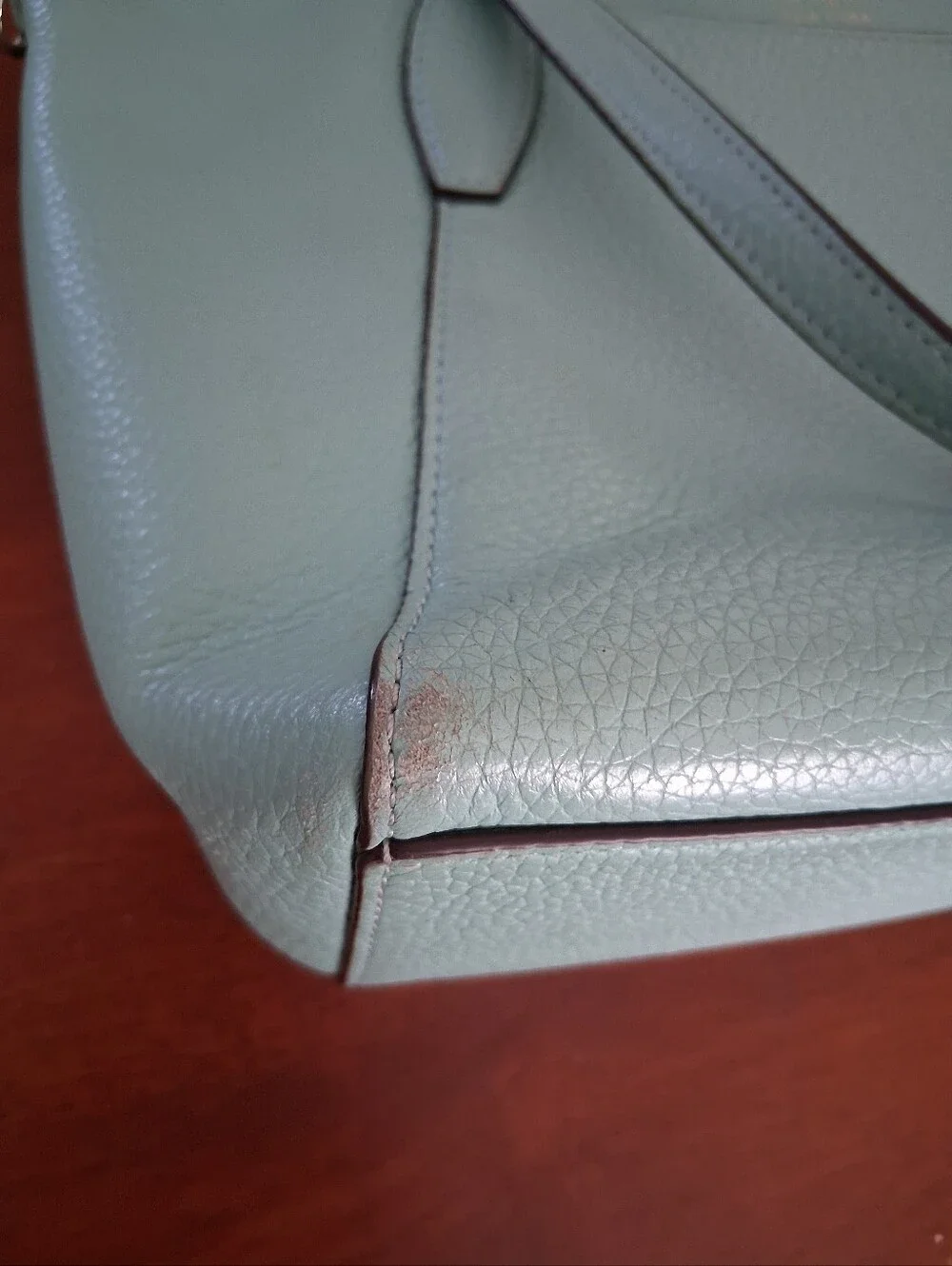 Kate‎ Spade Monica Satchel /Crossbody Handbag Tiffany Blue Pebbled Leather EUC